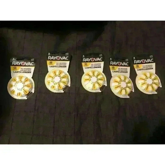 Rayovac‎ Hearing Aid Batteries Size 10 (8 Pack) Lot of 5 40 Batteries Total - Picture 1 of 3